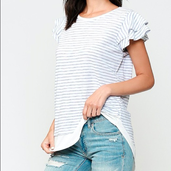 Flutter Sleeve Top - Picture 2 of 4